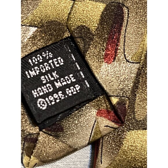 Grateful Dead Handmade Silk Tie Geometric Pattern 1998 Dancing In Her Feet - Picture 4 of 5